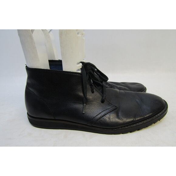 Mark Nason Mens Size 7 D Black Leather Lace Up Ankle Casual Dress Shoes